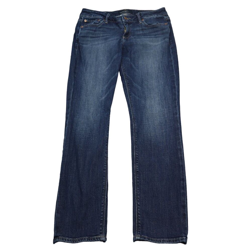 Lucky Brand Jeans Womens 4 Blue Lolita Skinny Low Rise Zip Dark Wash Denim Pants